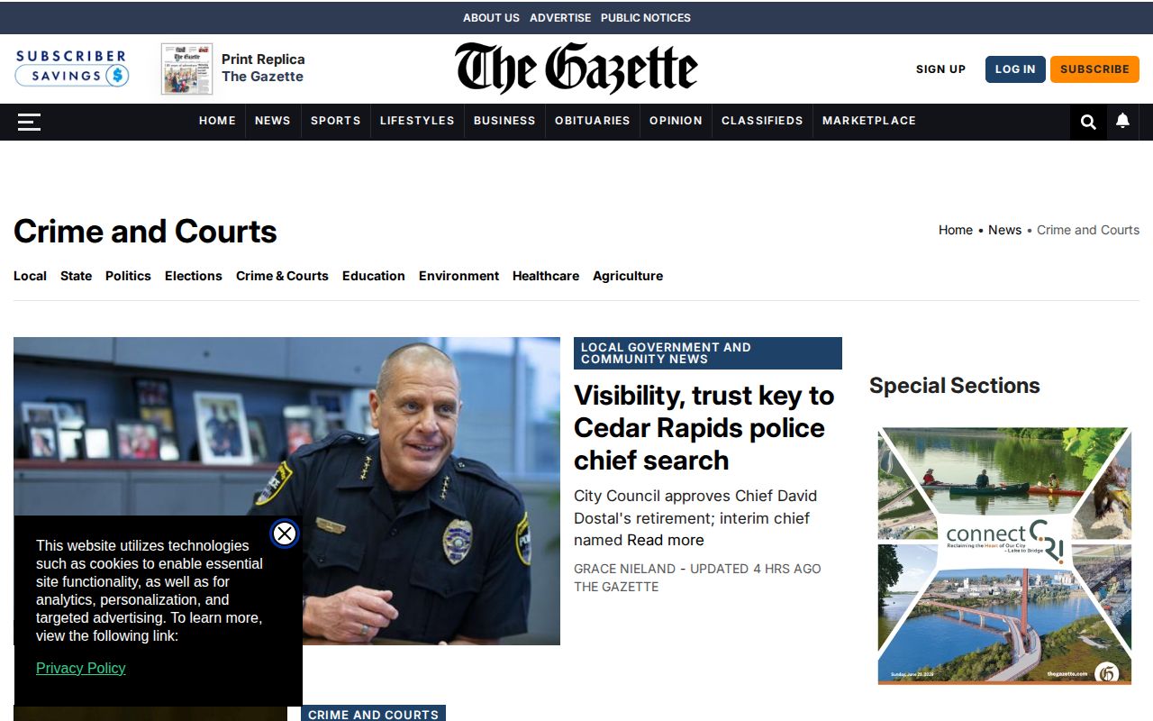 The Gazette Crime and Courts section